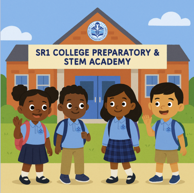 Cover of the SR1 College Preparatory and STEM Academy welcome book
